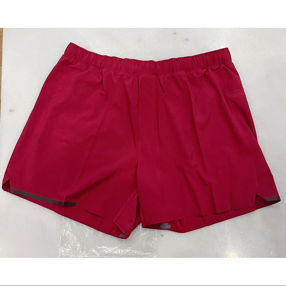 LULULEMON MEN’S SURGE SHORT 5" IN CRANBERRY SIZE XL - BNWT - Picture 5 of 8